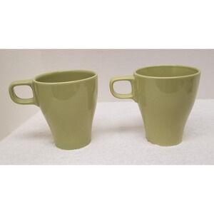 IKEA FARGRIK 2 mugs lime green Designs and Quality Ikea of Sweden micro/dishwash